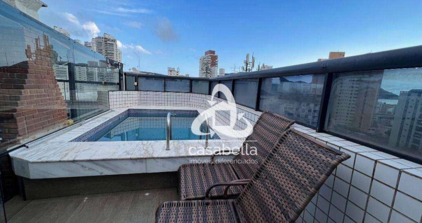 Cobertura com 4 dormitórios, 224 m² - venda por R$ 1.990.000,00 ou aluguel por R$ 12.690,00/mês - Ponta da Praia - Santos/SP