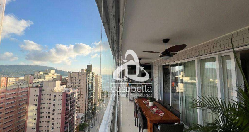 Apartamento com 3 dormitórios à venda, 160 m² por R$ 2.580.000,00 - Embaré - Santos/SP