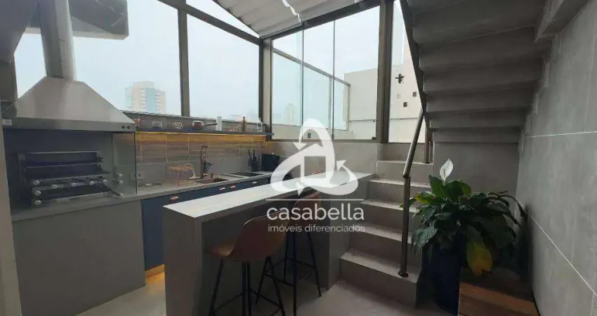 Cobertura com 3 dormitórios à venda, 175 m² por R$ 2.700.000,00 - Boqueirão - Santos/SP