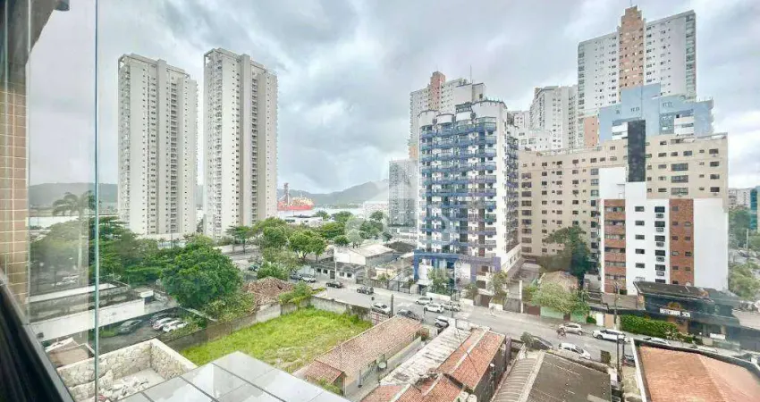 Apartamento com 2 dormitórios à venda, 65 m² por r$ 1.050.000,00 - ponta da praia - santos/sp