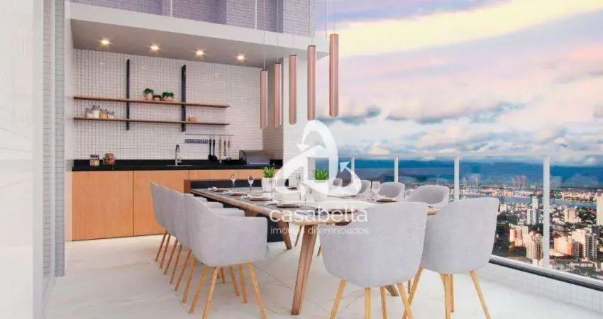 Apartamento com 4 dormitórios à venda, 500 m² por R$ 7.408.000,00 - Ponta da Praia - Santos/SP