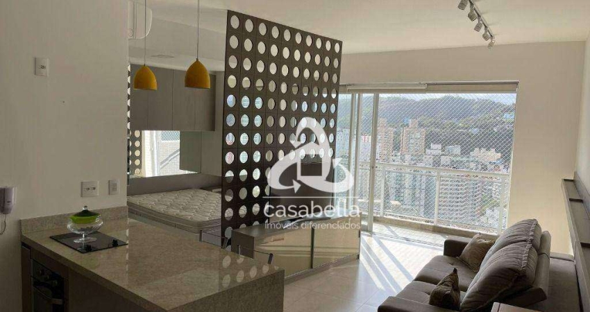 Apartamento com 1 dormitório para alugar, 44 m² por R$ 5.800,02/mês - José Menino - Santos/SP