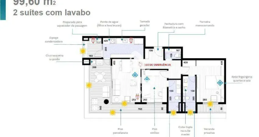 Apartamento com 2 dormitórios à venda, 99 m² por R$ 1.111.000,00 - Ponta da Praia - Santos/SP