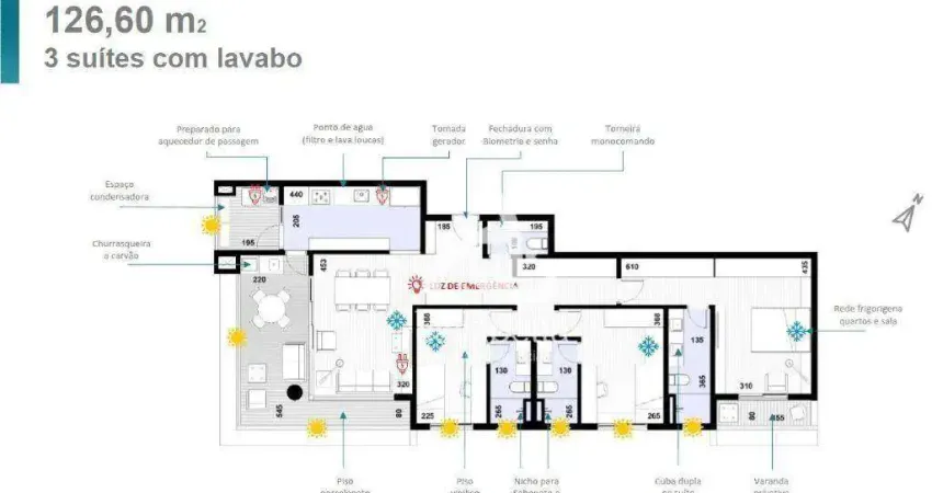 Apartamento com 3 dormitórios à venda, 126 m² por R$ 1.488.000,00 - Ponta da Praia - Santos/SP