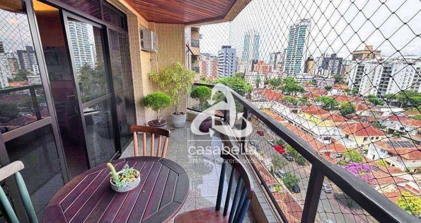 Apartamento com 3 dormitórios à venda, 157 m² por R$ 1.385.000,00 - Ponta da Praia - Santos/SP