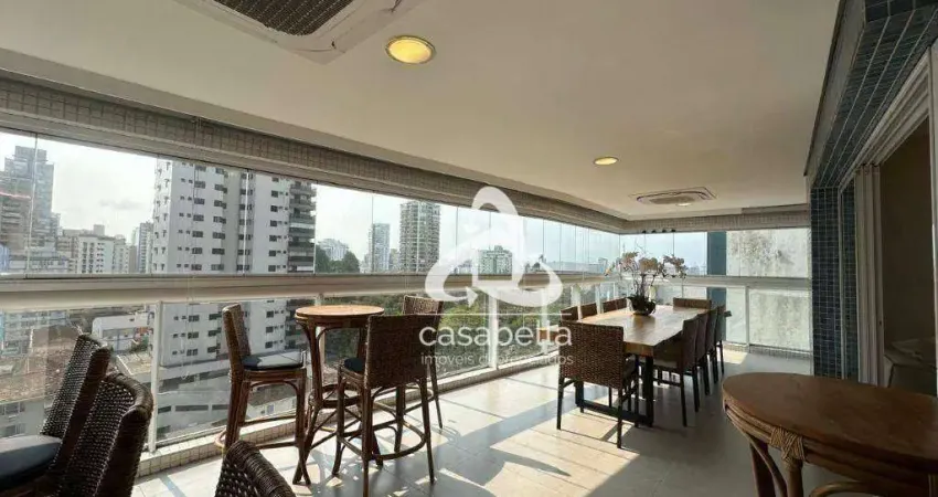 Apartamento com 4 dormitórios, 255 m² - venda por R$ 3.700.000,00 ou aluguel por R$ 20.000,00/mês - Aparecida - Santos/SP
