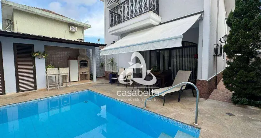 Casa com 4 dormitórios à venda, 282 m² por r$ 4.250.000,00 - ponta da praia - santos/sp