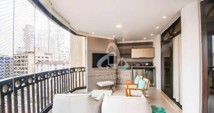 Apartamento com 3 dormitórios à venda, 209 m² por R$ 2.500.000,00 - Boqueirão - Santos/SP