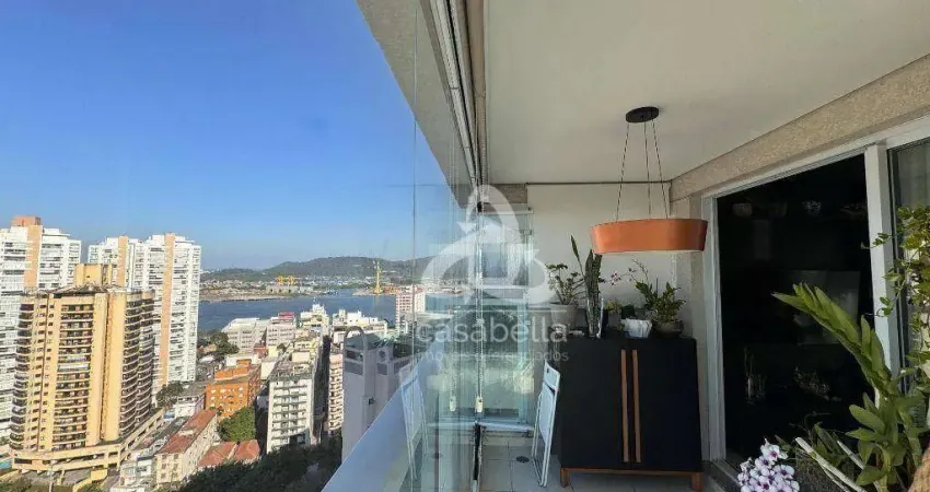 Apartamento com 2 dormitórios à venda, 77 m² por R$ 1.240.000,00 - Ponta da Praia - Santos/SP