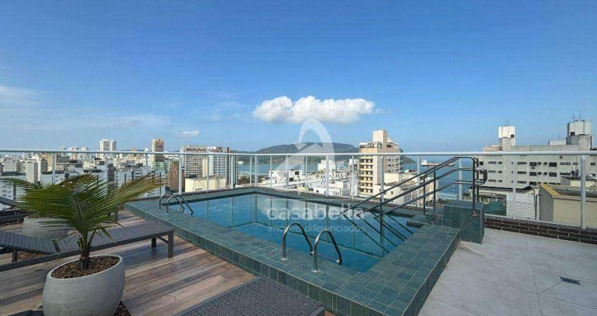 Apartamento com 2 dormitórios à venda, 82 m² por R$ 885.000,00 - Aparecida - Santos/SP