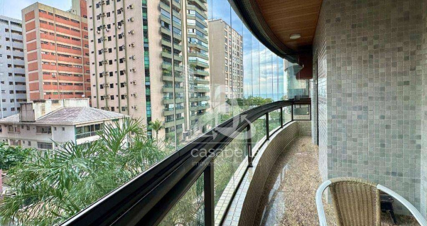 Apartamento com 3 dormitórios à venda, 174 m² por R$ 1.950.000,00 - Embaré - Santos/SP