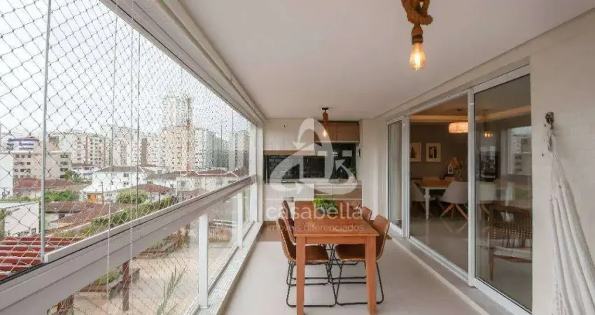 Apartamento com 3 dormitórios à venda, 155 m² por R$ 2.100.000,00 - Embaré - Santos/SP