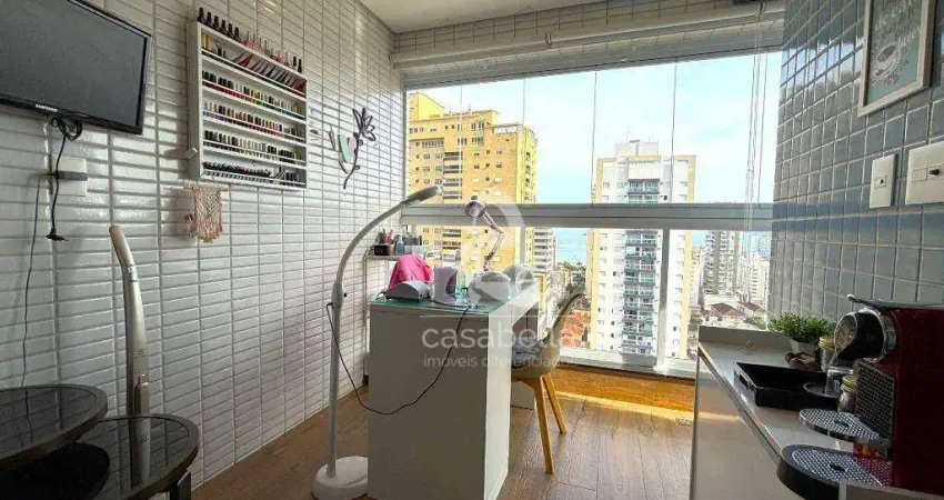 Apartamento com 2 dormitórios à venda, 85 m² por R$ 1.250.000,00 - Embaré - Santos/SP