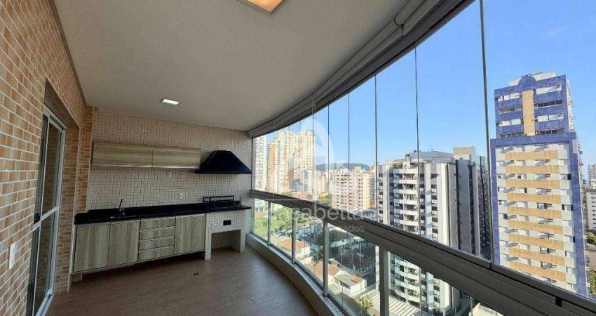 Apartamento com 3 dormitórios à venda, 124 m² por R$ 1.700.000,00 - Boqueirão - Santos/SP