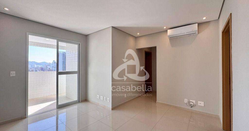 Apartamento com 2 dormitórios para alugar, 72 m² por R$ 5.900,02/mês - Boqueirão - Santos/SP