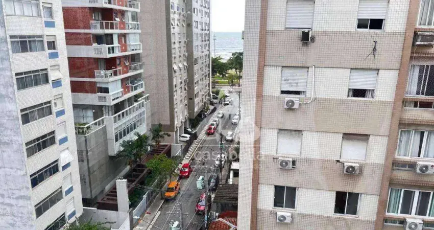 Apartamento com 2 dormitórios para alugar, 113 m² por R$ 6.000,02/mês - Boqueirão - Santos/SP