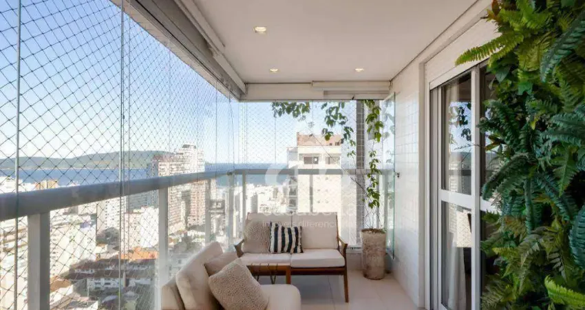 Apartamento com 3 dormitórios à venda, 107 m² por R$ 2.350.000,00 - Gonzaga - Santos/SP