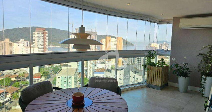 Apartamento com 3 dormitórios, 165 m² - venda por R$ 2.650.000,00 ou aluguel por R$ 18.000,00/mês - Ponta da Praia - Santos/SP