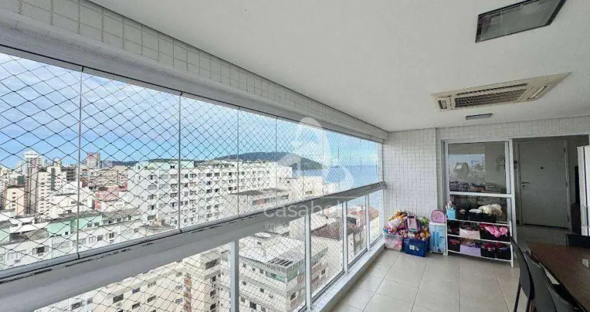 Apartamento com 3 dormitórios à venda, 134 m² por R$ 2.180.000,00 - Embaré - Santos/SP