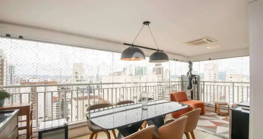 Apartamento com 3 dormitórios à venda, 124 m² por r$ 1.970.000,00 - boqueirão - santos/sp