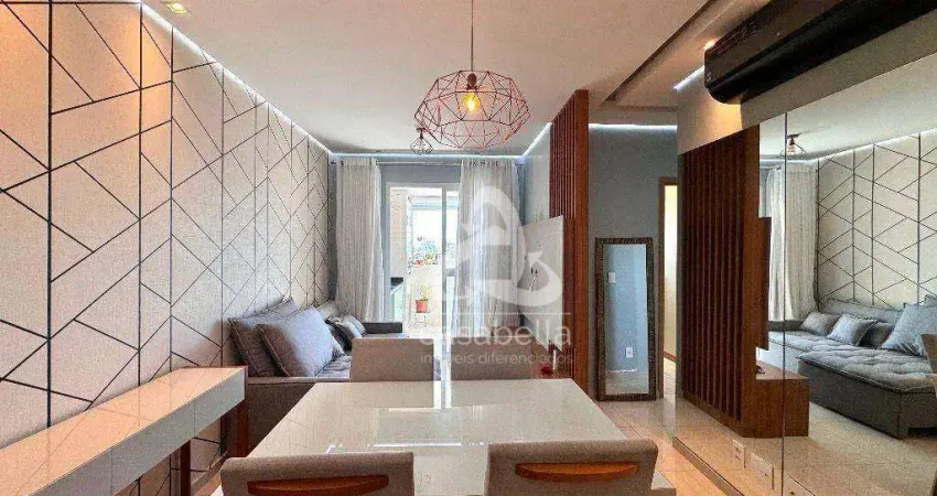 Apartamento com 3 dormitórios, 83 m² - venda por r$ 1.330.000,00 ou aluguel por r$ 6.500,00/mês - boqueirão - santos/sp