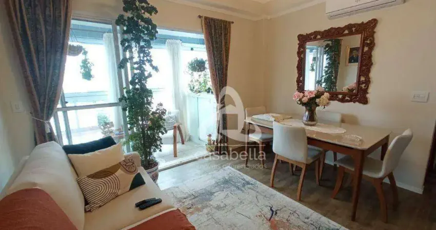 Apartamento com 1 dormitório à venda, 59 m² por r$ 650.000,00 - boqueirão - santos/sp