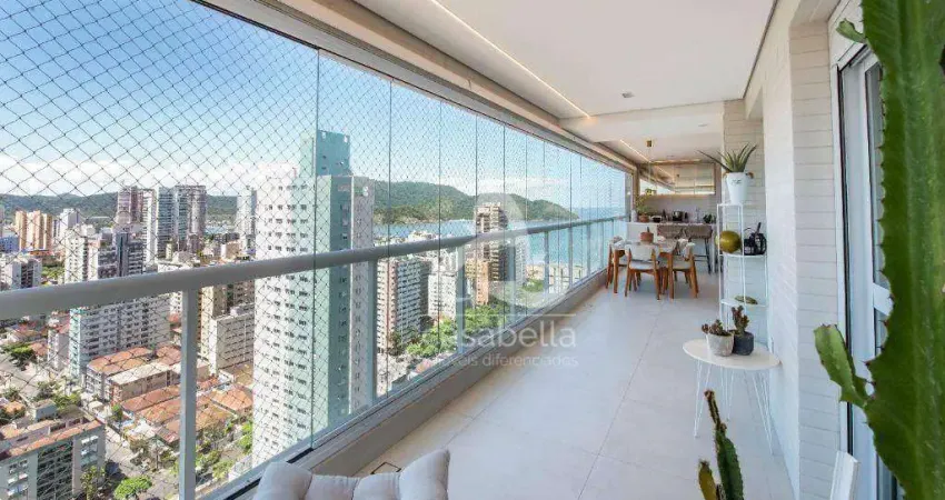 Apartamento com 2 dormitórios à venda, 133 m² por r$ 2.500.000,00 - aparecida - santos/sp