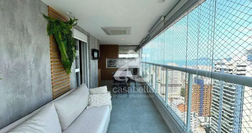 Apartamento com 3 dormitórios, 134 m² - venda por r$ 2.620.000,00 ou aluguel por r$ 17.500,00/mês - gonzaga - santos/sp