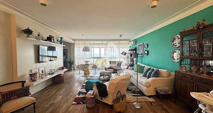 Apartamento com 3 dormitórios à venda, 155 m² por r$ 3.500.000,00 - boqueirão - santos/sp