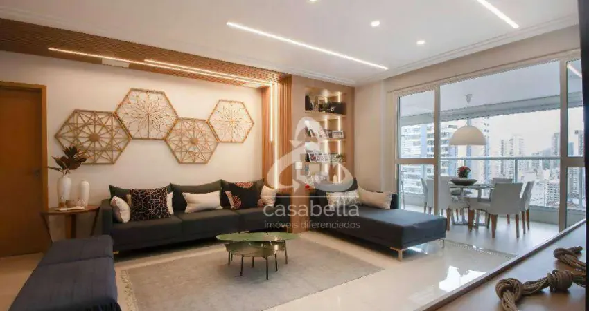 Apartamento com 3 dormitórios à venda, 122 m² por r$ 2.400.000,00 - gonzaga - santos/sp