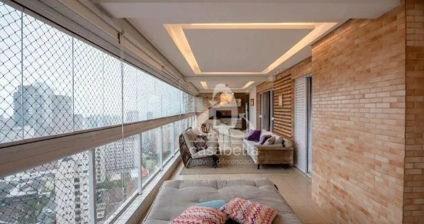 Apartamento com 2 dormitórios à venda, 143 m² por r$ 2.450.000,00 - gonzaga - santos/sp