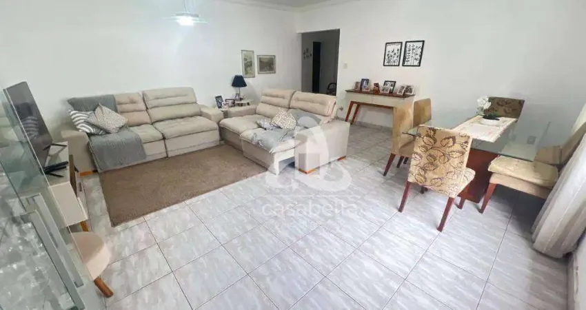 Apartamento com 3 dormitórios à venda, 160 m² por r$ 770.000,00 - boqueirão - santos/sp