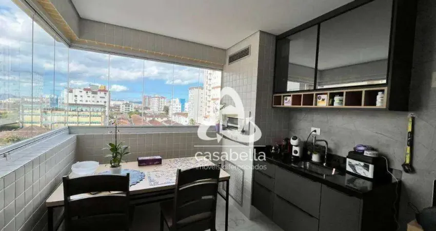 Apartamento com 2 dormitórios, 69 m² - venda por r$ 950.000,00 ou aluguel por r$ 6.800,00/mês - boqueirão - santos/sp