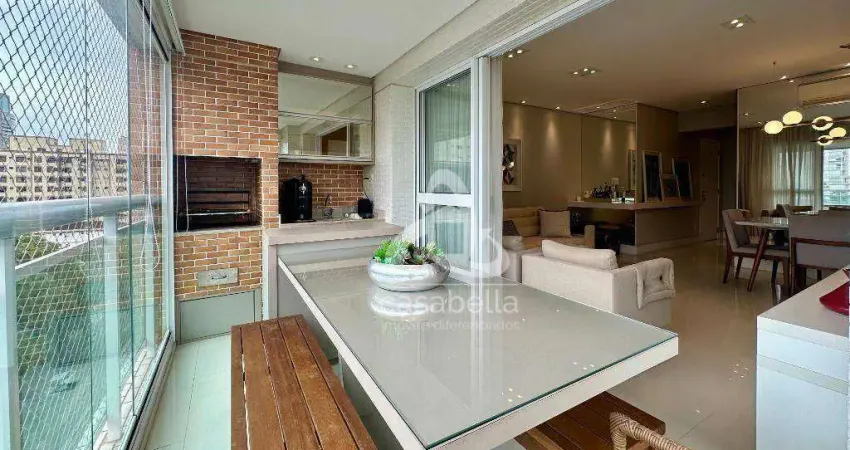 Apartamento com 3 dormitórios à venda, 109 m² por r$ 1.400.000,00 - gonzaga - santos/sp