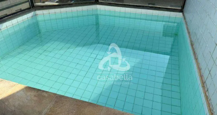 Cobertura com 1 dormitório à venda, 112 m² por r$ 958.000,00 - pompéia - santos/sp