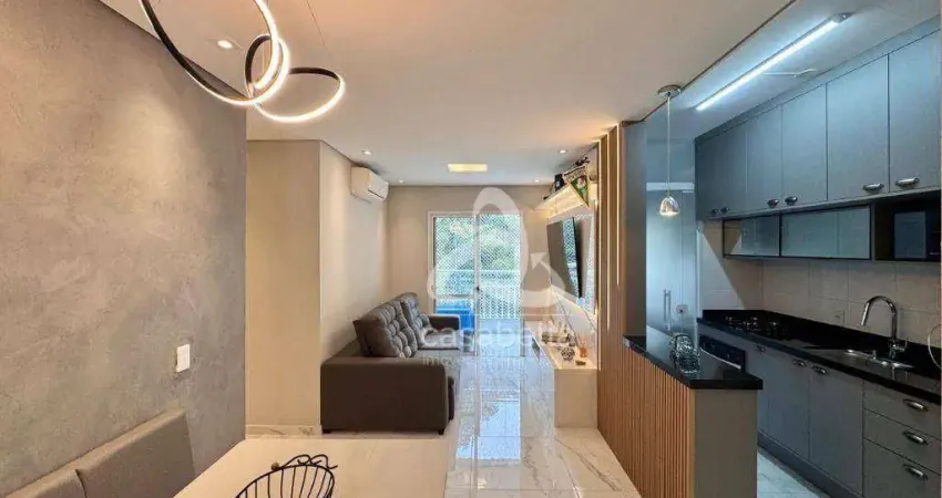 Apartamento com 2 dormitórios à venda, 62 m² por r$ 665.000,00 - marapé - santos/sp