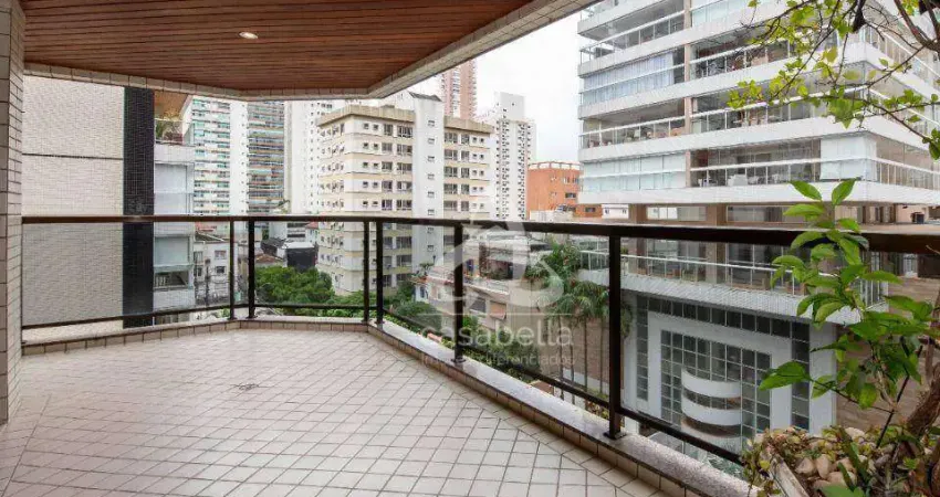 Apartamento com 3 dormitórios à venda, 179 m² por r$ 1.990.000,00 - gonzaga - santos/sp