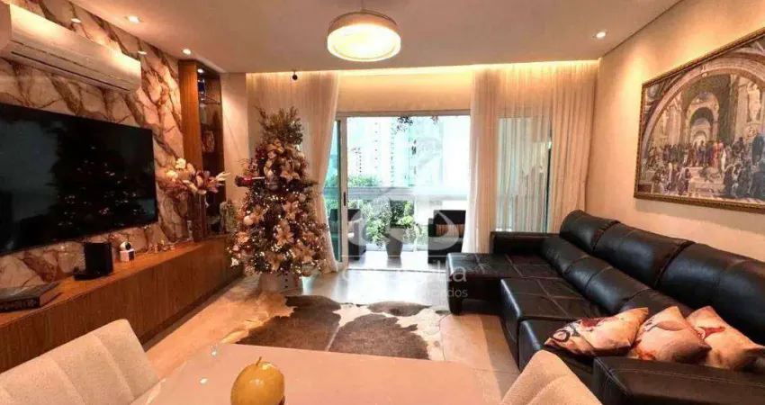 Apartamento com 3 dormitórios à venda, 123 m² por r$ 1.495.000,00 - vila rica - santos/sp