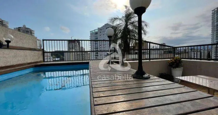 Cobertura com 3 dormitórios à venda, 270 m² por r$ 1.650.000,00 - ponta da praia - santos/sp