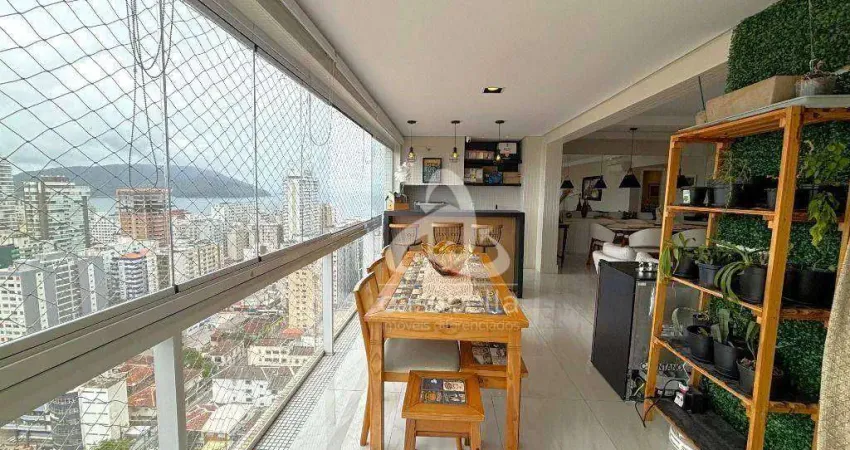 Apartamento com 3 dormitórios à venda, 155 m² por r$ 2.380.000,00 - embaré - santos/sp
