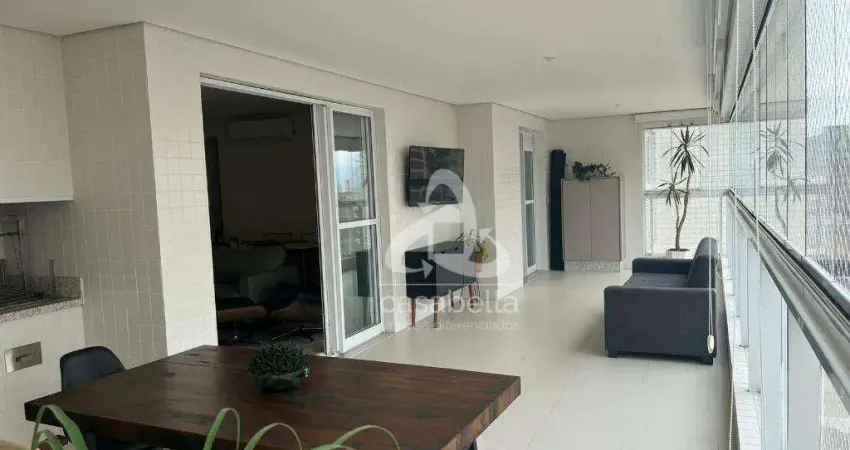 Apartamento com 4 dormitórios à venda, 183 m² por r$ 2.580.000,00 - boqueirão - santos/sp