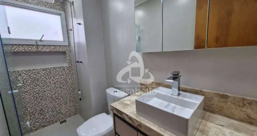 Apartamento com 2 dormitórios para alugar, 70 m² por r$ 5.902,00/mês - boqueirão - santos/sp