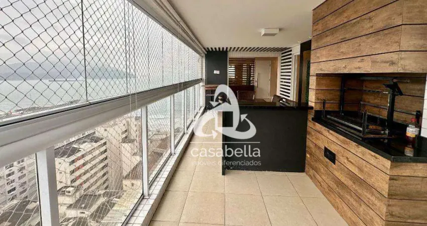 Apartamento com 3 dormitórios, 135 m² - venda por r$ 2.600.000,00 ou aluguel por r$ 15.000,00/mês - embaré - santos/sp