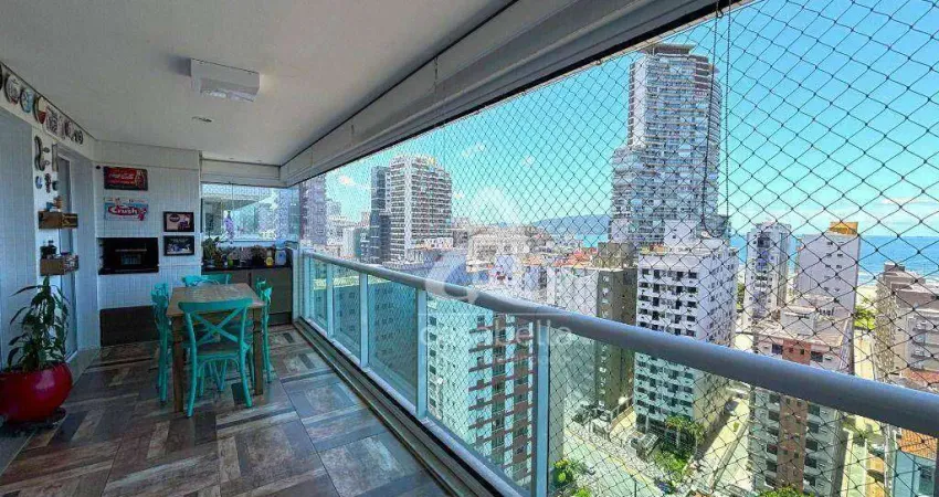 Apartamento com 3 dormitórios à venda, 136 m² por r$ 2.290.000,00 - pompéia - santos/sp