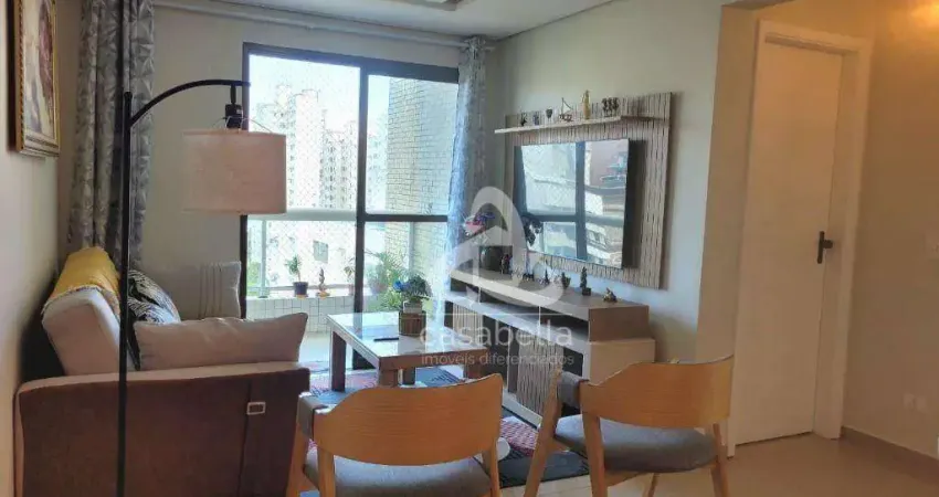 Apartamento com 2 dormitórios à venda, 78 m² por r$ 810.000,00 - boqueirão - santos/sp