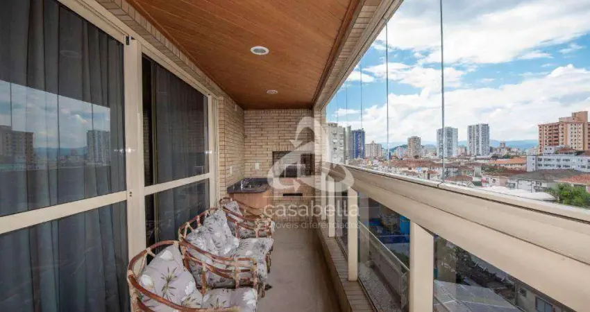 Apartamento com 3 dormitórios à venda, 190 m² por R$ 2.700.000,00 - Embaré - Santos/SP