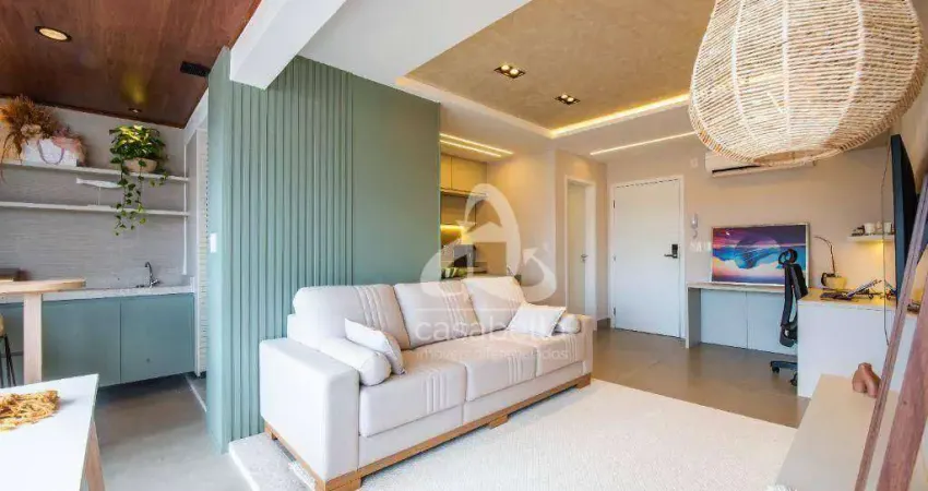 Apartamento com 1 dormitório para alugar, 54 m² por R$ 6.900,00/mês - Boqueirão - Santos/SP