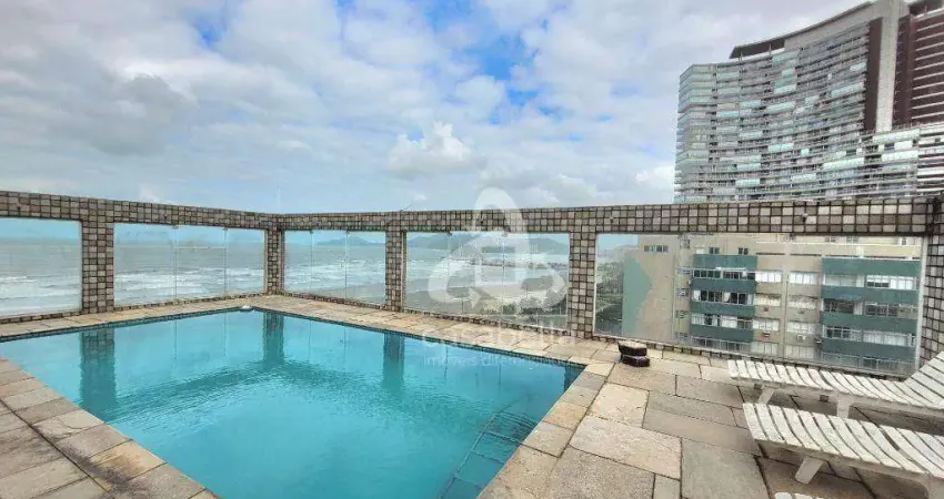 Cobertura com 4 dormitórios à venda, 406 m² por R$ 4.400.000,00 - Pompéia - Santos/SP