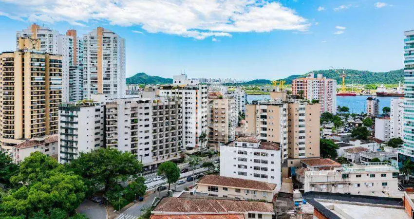 Apartamento com 2 dormitórios à venda, 135 m² por R$ 2.450.000,00 - Ponta da Praia - Santos/SP