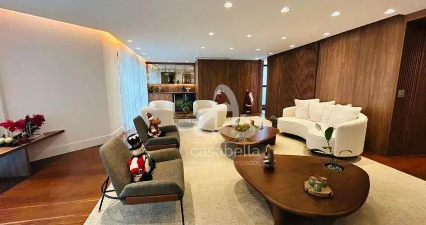 Apartamento com 4 dormitórios à venda, 312 m² por r$ 3.410.000,00 - gonzaga - santos/sp